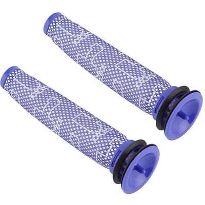 2 STUKS Wasbaar Voor-Motorfilter voor DYSON V6 V7 V8 DC62 DC61 DC58 DC59 DC74 Handstofzuiger gray