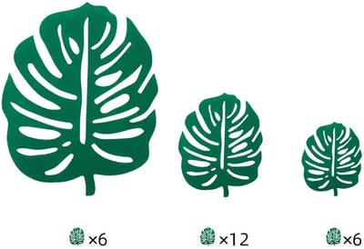 24 Stuks Panbeschermers – 3 Maten – Bladeren – Anti-Kras Pannen en Kommen – Kookgerei Beschermen