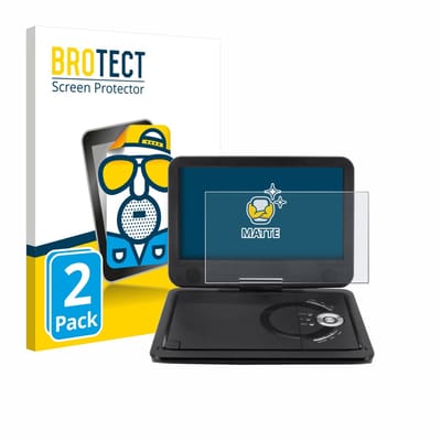 BROTECT - Screenprotector voor Soundmaster PDB1910SW DVD Player - Folie Beschermfolie matte 2 Stuks