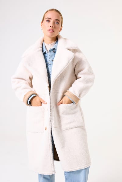 Garcia Jas Omkeerbare Mantel Gj500915 4240 Neutral Beige Dames Maat - XS