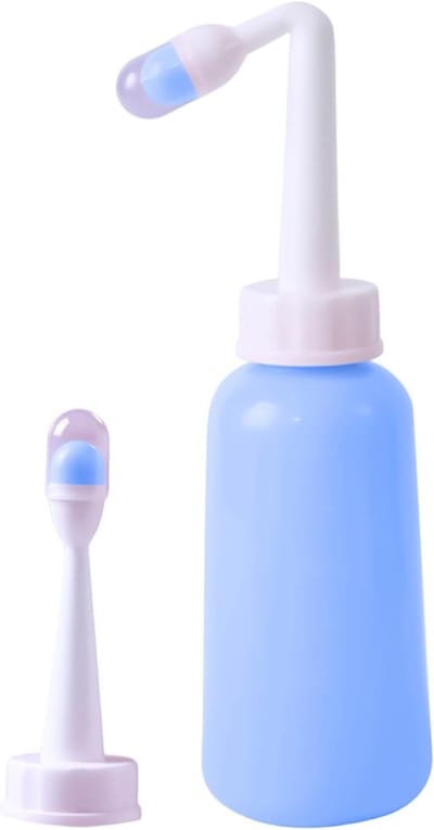 Reisbidet - Draagbaar Bidet Persoonlijke Douche - Persoonlijke Hygiëne - Verstelbaar Mondstuk - 19 cm - Wit