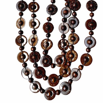 Houten ketting bruin Happy wood - Charme Bijoux
