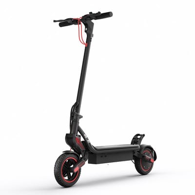 iScooter W8 Elektrische scooter - 9.3inch off‑road luchtbanden - 35km actieradius - 500W motor - 48V 10,4Ah accu - Maximumsnelheid 25 km/u - Mantis‑voorvorkdemper + onafhankelijke achterdemper - zwart