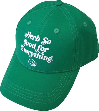 Bob Marley - Herb So Good Baseball pet - Groen