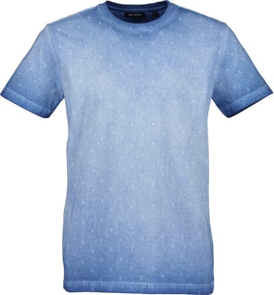 Blue Seven heren shirt - t-shirt heren KM - navy print - 302768 - maat L