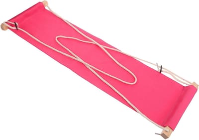 Voetenhangmat - Bureau Voetensteun - Ontspannen Zitten - Hangmat Gevoel - 66 cm - Roze