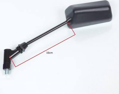 Nieuwe Formula F1 M10 std achteruitkijkspiegel, links, zwart, lange arm, voor motoren en scooters, nieuw