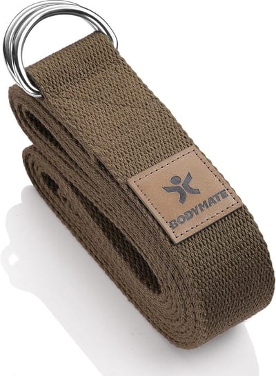 Thijox - Yogagordel Yoga Strap - Natuurlijk Katoen - Stretching Band voor Yoga, Fitness en Pilates - Ideaal voor Diepe Stretches - Verstelbare Yogarie