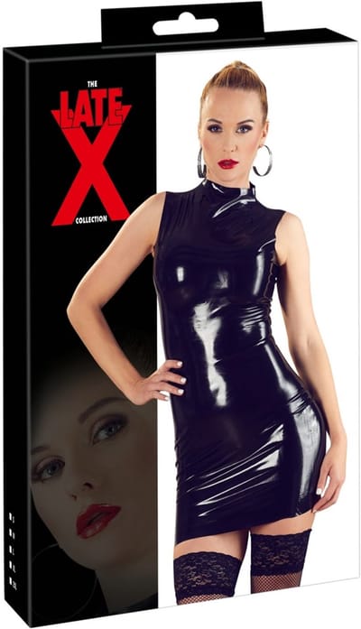 Latex Jurk Zwart XL