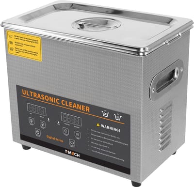 T-Mech 3L Professioneel Ultrasonische Reiniger RVS Ultrasoon Bad Reinigingstank - Timer 1-30 Minuten - Verwarmingselement 0-80°C - 120W 240V 40 kHz - Sieraden Metaalonderdelen - GRATIS Gaasmandje