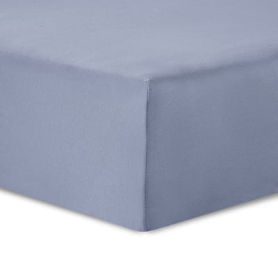 VISION Hoeslaken - Jersey katoen - Rekbaar, zacht en perfecte pasvorm - 160 x 200cm met 30cm hoekhoogte - Grijs - 100% katoen Jersey - Oekotex gecertificeerd