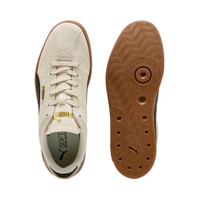PUMA Puma Club II Unisex Sneakers - Alpine Snow-PUMA Black-PUMA Gold