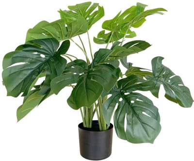 Monstera Kunstplant 65 cm | Kunst Gatenplant | Kunst Monstera Groot Blad| Kunstplanten voor binnen