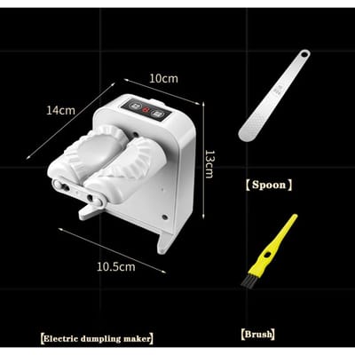 Elektrische Dumpling Maker Artefact DIY Machine Vorm Persen Dumpling Huid Empanadas Ravioli Automatische Vorm USB Oplaadbaar white