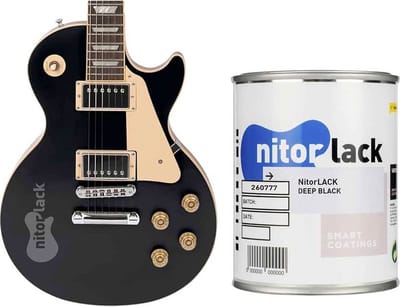 NitroLACK Diep Zwarte Nitrocellulose Lak voor Gitaren