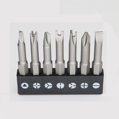 Set onregelmatig gevormde schroevendraaier bits - Y-vormig - Driehoekig - Schroevendraaier Bitset - Voor het demonteren van inductiekookplaten, boilers en huishoudelijke apparaten - 7-delige set