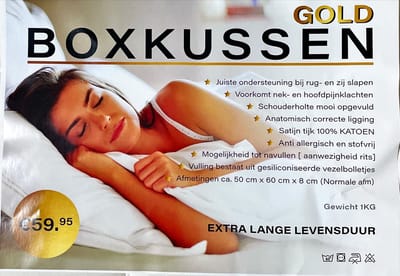 BOXKUSSEN GOLD 50x60