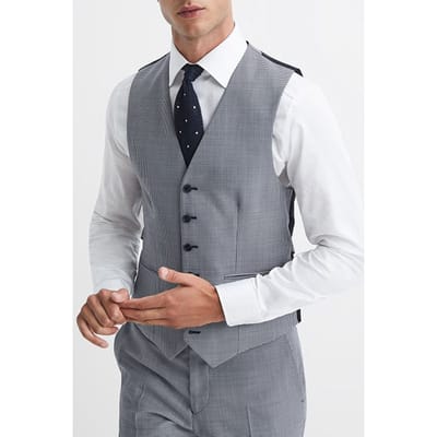 Reiss Grange Waistcoat — Waistcoats Size: 36 | Waistcoats Outlet | Heren | Grijs