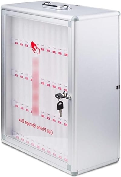 Transparante Legerkist - Afsluitbare Opbergdoos - Veilige Opslag - Met Slot - 48 cm - Zilver