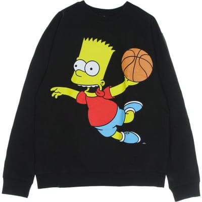 Heren sweatshirt met ronde hals Air Bart Crewneck sweatshirt X The Simpsons Zwart