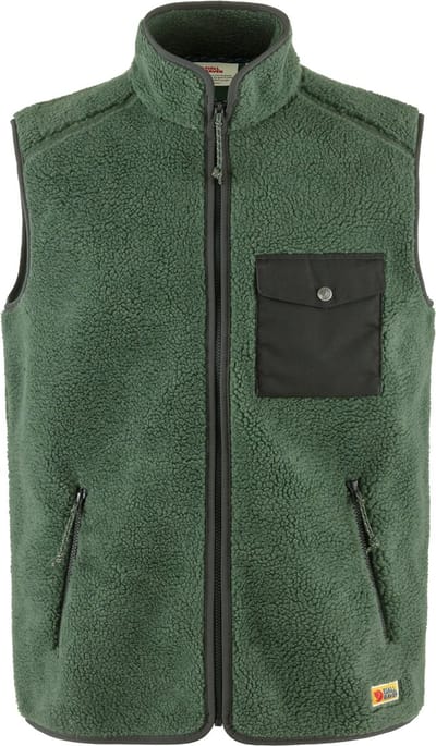 FJALLRAVEN Vardag pile fleece - bodywarmer - mannen - deep patina - M