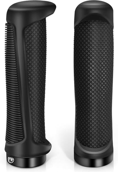Fietsgrepen - Stuurgrepen - Comfortabel Fietsen - Antislip Rubber - 130mm Lengte - Zwart