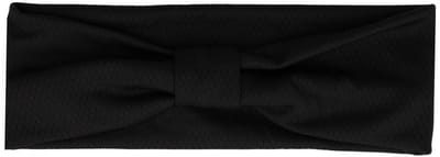Haarsoires Haarband Knoop 8cm – Effen Patroon – Jersey Stof – Zwart