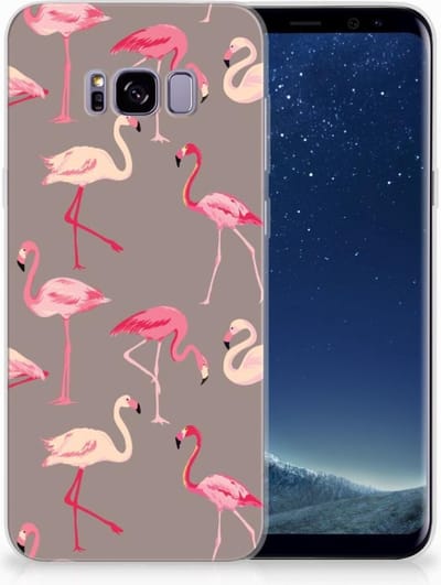 Samsung Galaxy S8 Plus TPU Hoesje Flamingo