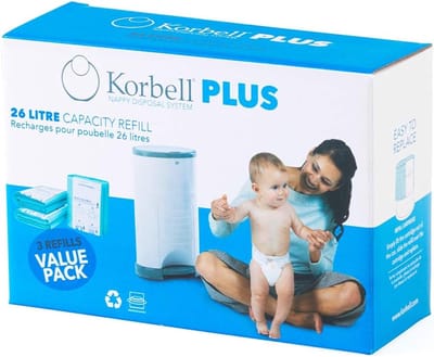 Afvalzakken - Vuilniszakken Navullingen - Babykamer Hygiëne - Biologisch Afbreekbaar Materiaal - 26 Liter Capaciteit - Groen