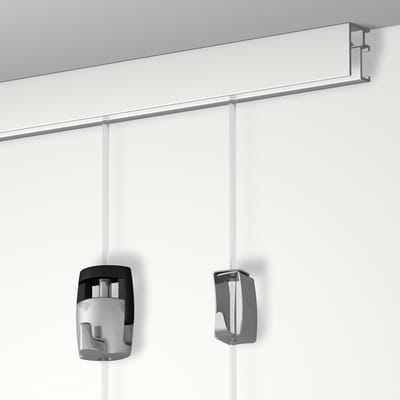 Artiteq Schilderijrail R10 - Ophangsysteem voor Schilderijen, Posters & Fotolijsten - Zonder Boren - 12 meter Ophangrail - Complete set - Onzichtbare Muurmontage - Wit Overschilderbaar