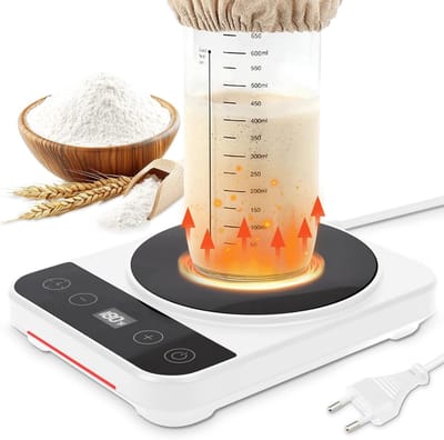 Dailygoods- Sourdough Starter - Precisie Temperatuurregeling 21°C - 37.8°C - 12-Uur Timer - Digitale Scherm - Verbeterde Fermentatie Efficiëntie 30% - Eenvoudig in Gebruik - Deegstarter