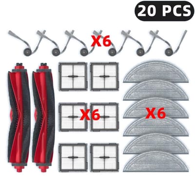 Vervangingsaccessoireset voor verbeterde reiniging voor Roborock Q10 S5