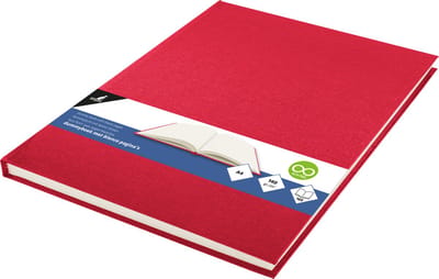 Kangaro dummyboek - A4 - rood - 160 blanco pagina's - hard linnen cover