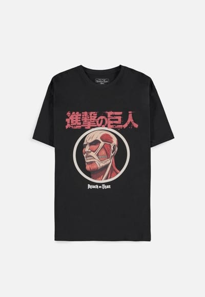 Attack On Titan - Colossus Titan Heren T-shirt - XL - Zwart