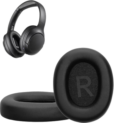 kwmobile 2x oorkussens geschikt voor TOZO HT3 / HT2 - Earpads voor koptelefoon in zwart