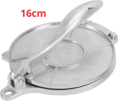 Bovista Tortillapan - Tortilla Pers - Tortillapers - Maker - Press - Taco - Zilver - 16cm