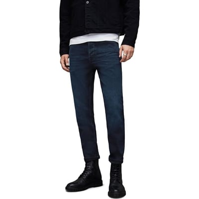 AllSaints Dean Blue/black Size: W38 | Slim Outlet | Heren | Blauw