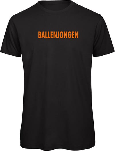 T-shirt zwart M - Ballenjongen - soBAD. | WK | Unisex | T-shirt dames | T-shirt heren | Voetbal