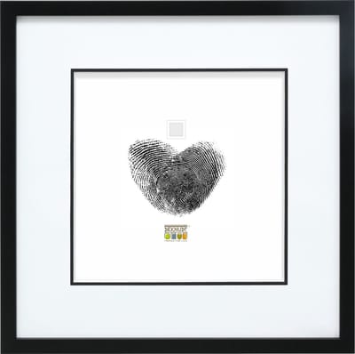 Deknudt Frames fotolijst S43AK2 P1 - zwart - passe-partout - 13x13 cm