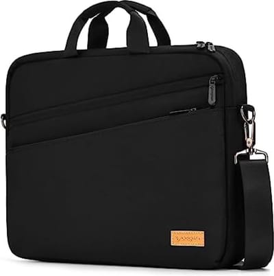 Laptoptas 15 15,6 16 Inch, Laptop Aktetas/Schoudertas, Meerdere Vakken, Waterafstotende Laptop Tas, Zakelijk/Reizen/College Notebooktas Compatibel met Diverse Laptops