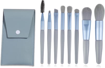 Complete Set van 8 Professionele Make-upkwasten voor Foundation, Poeder, Blush en Oogschaduw