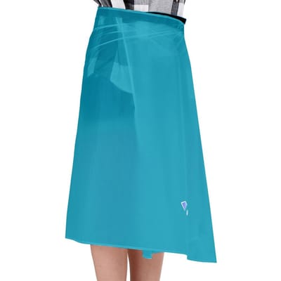 Ultralichte dunne regenrok, waterdichte kiltregenbroek, opvouwbare windschermkiltrok blauw