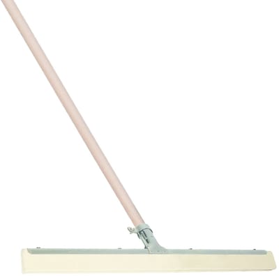 Buemag Vloertrekker/douchetrekker voor water - metaal/rubber - breedte 45 cm - houten steel van 120 cm - waterbezem
