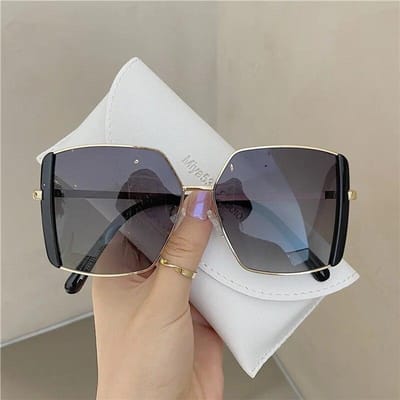 Nieuwe Mode Dames Oversized Vierkante Zonnebril Vrouwen Bril Luxe Zonnebril Vrouwelijk UV400