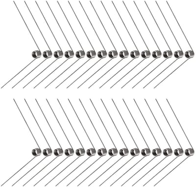 Torsieveren - Kleine veren - Reparatieprojecten - Roestvrij staal - 30 stuks 0.5 * 4.5 mm - Zilver