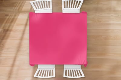 Tafelkleed - Tafellaken - 150x150 cm - Karmijn - Kleuren - Palet - Roze - Binnen en Buiten
