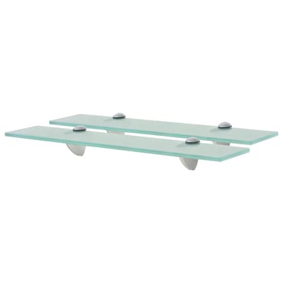 vidaXL - Schappen - zwevend - 2 - st - 50x10 - cm - 8 - mm - glas