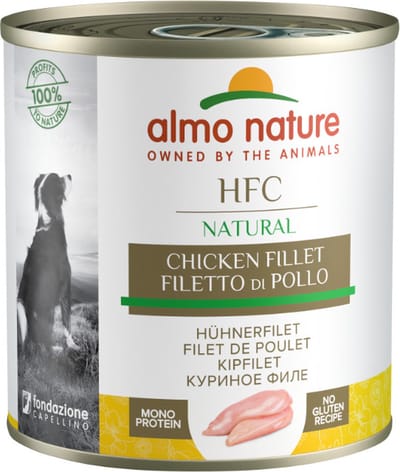 5x Almo nature kip fillet hondenvoer - 280g