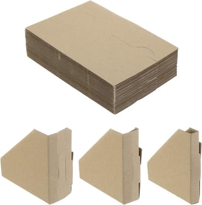 Kartonnen Hoekbeschermers - Verpakking bescherming - Objecten Verpakken - Drie dimensionaal ontwerp - 120 stuks - Bruin