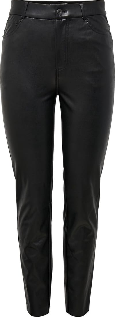 ONLY ONLEMILY HW ST ANK FAUX LEATHER PNT NOOS Dames Broeken - Maat S X L32
